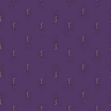 Leopard sit back seamless pattern. Vintage wildlife animals background. Stock Illustration