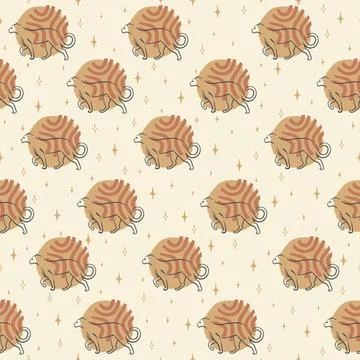 Leopard sketch vector seamless pattern. Wildlife cartoon style texture. Cut.. Illustrazione stock