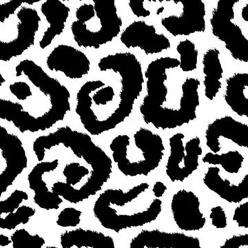 Leopard skin artwork imitation print. Vector seamless pattern Illustrazione stock