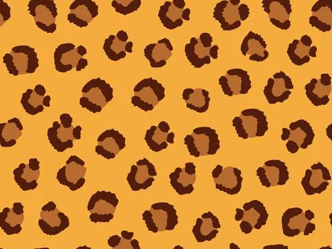 Leopard skin on an isolated white background Stock Illustration