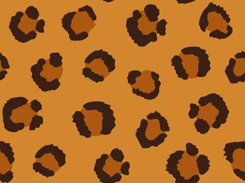 Leopard skin on an isolated white background Stock Illustration