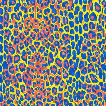 Leopard skin pattern Illustrazione stock