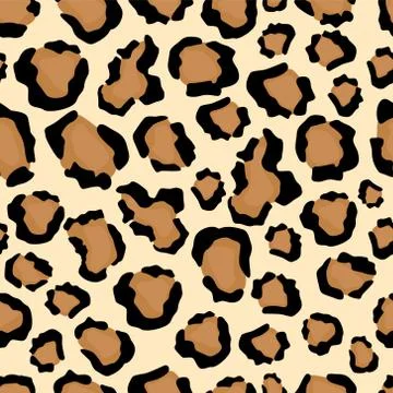 Leopard skin pattern seamless . Exotic leopard skin drawing, fashionable yellow Illustrazione stock