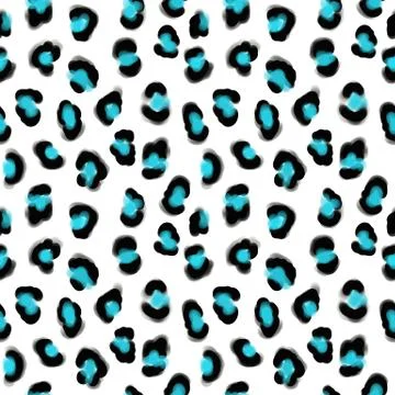 Leopard skin print pattern. Vector abstract background. Stock Illustration