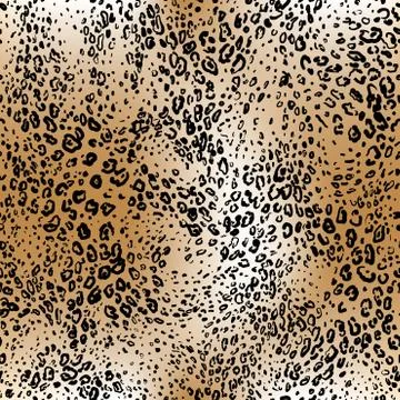 Leopard skin seamless background Stock Illustration