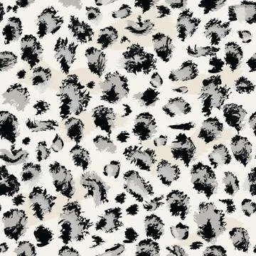 Leopard skin Seamless. Flat and solid color style Stylized Spotted Leopard Skin Stock Illustration