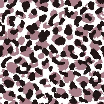Leopard skin seamless pattern. Abstract animal fur wallpaper. Illustrazione stock