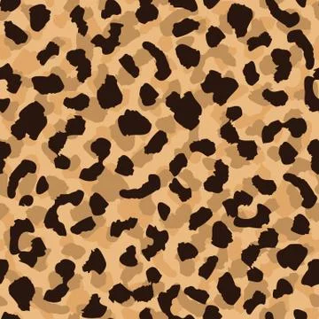 Leopard skin seamless pattern. Abstract animal fur wallpaper. Contemporary ba Stock Illustration