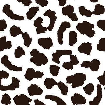 Leopard skin seamless pattern. Abstract animal fur wallpaper. Stock Illustration