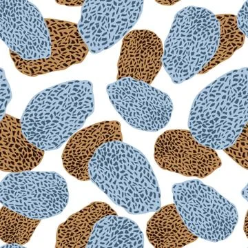 Leopard skin seamless pattern. Abstract animal fur wallpaper. Stock Illustration