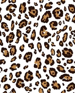 Leopard skin seamless pattern Stock Illustration