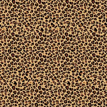 Leopard Skin Seamless Pattern 스톡 일러스트