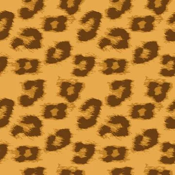 Leopard skin seamless pattern. Textile animal print. 스톡 일러스트