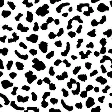 Leopard skin seamless pattern texture repeat. Abstract animal fur wallpaper. Stock Illustration