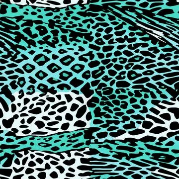 Leopard Skin Texture Pattern print,animal leather seamless design. Illustrazione stock