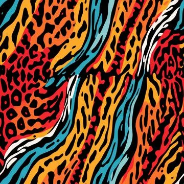 Leopard Skin Texture Pattern print,animal leather seamless design. Stock Illustration