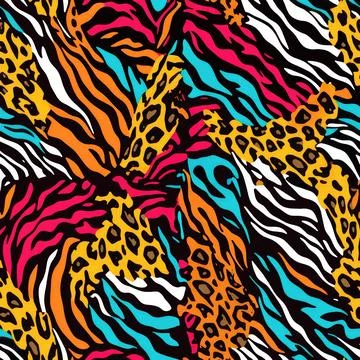 Leopard Skin Texture Pattern print,animal leather seamless design. Stock Illustration