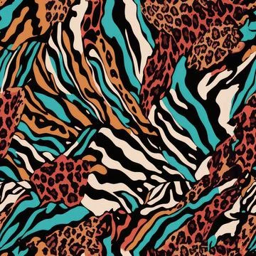 Leopard Skin Texture Pattern print,animal leather seamless design. Stock Illustration
