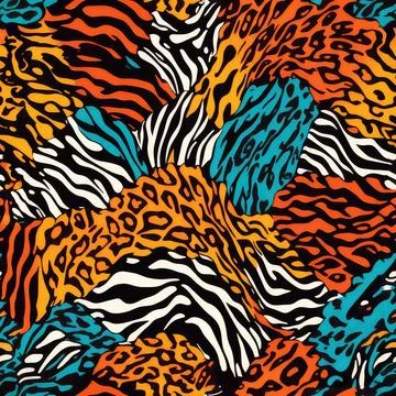 Leopard Skin Texture Pattern print,animal leather seamless design. Stock Illustration