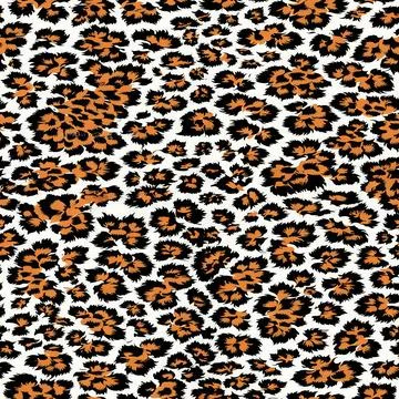 Leopard Skin Texture Pattern print,animal leather seamless design. Stock Illustration