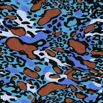 Leopard Skin Texture Pattern print,animal leather seamless design. Stock Illustration