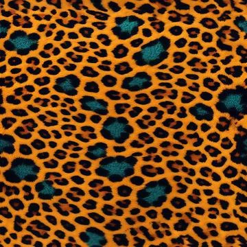 Leopard Skin Texture Pattern print,animal leather seamless design. Stock Illustration