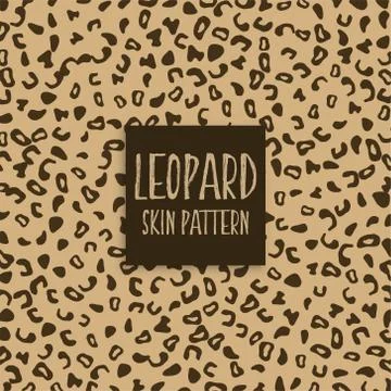 Leopard skin texture print marks Illustrazione stock