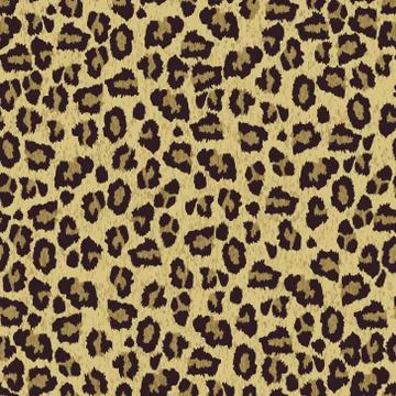 Leopard skin texture. Vector seamless pattern Illustrazione stock