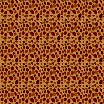Leopard Spot Pattern in Earth Tones Stock Illustration