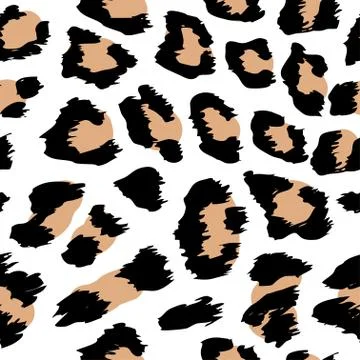Leopard spots pattern design Stock Illustration