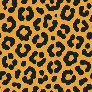 Leopard spots. seamless print for clothes or printing. Vector print. Illustrazione stock