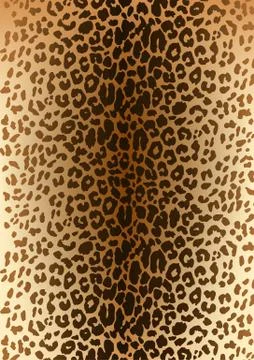 Leopard spotted fur pattern Stock Illustration
