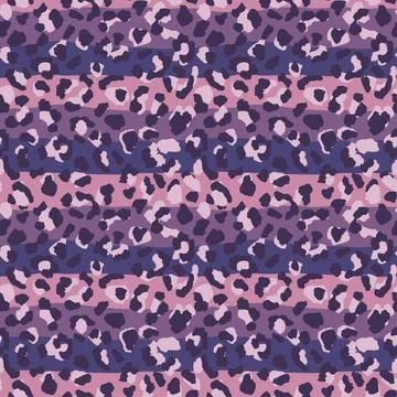Leopard stripes seamless pattern. Animal striped wallpaper. Abstract cheetah  Stock Illustration
