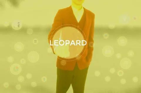 LEOPARD - technology and business concept Stock Photos