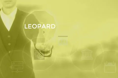 LEOPARD - technology and business concept Stock Photos