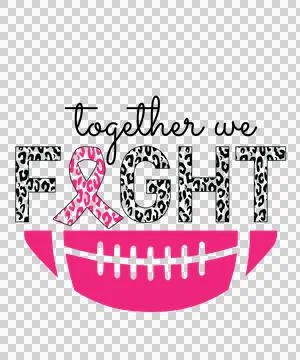 Leopard Together We Fight Ribbon Football print Stock Illustration