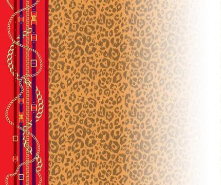 Leopard trendy pattern Stock Illustration