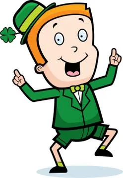 Leprechaun Dancing Stock Illustration