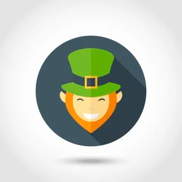 Leprechaun face Stock Illustration