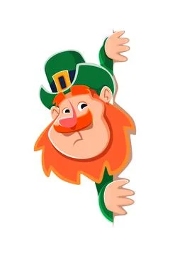 Leprechaun funny character for St Patrick day Stock Illustration