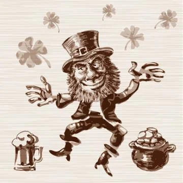 Leprechaun Stock Illustration