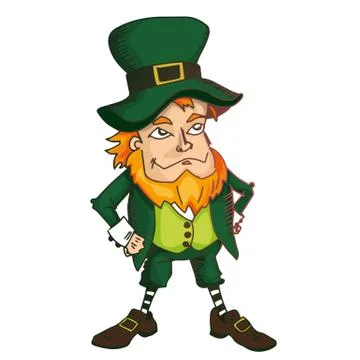 Leprechaun illustration Stock Illustration