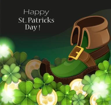 Leprechaun shoe Stock Illustration