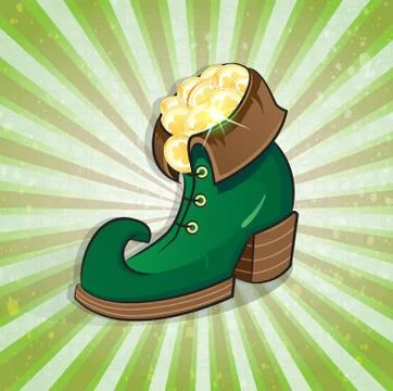 Leprechaun shoe Stock Illustration