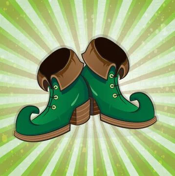 Leprechaun shoes Stock Illustration