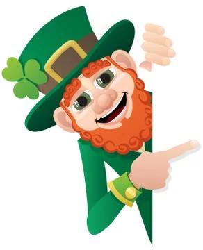 Leprechaun Sign 库存插图