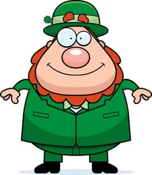 Leprechaun Smiling Stock Illustration