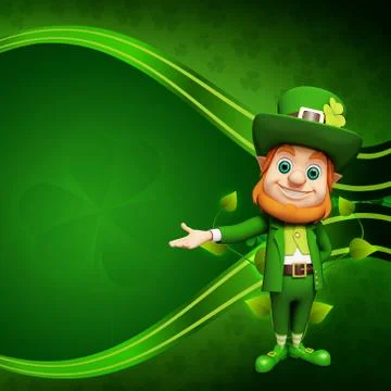 Leprechaun for st patrick day Stock Illustration