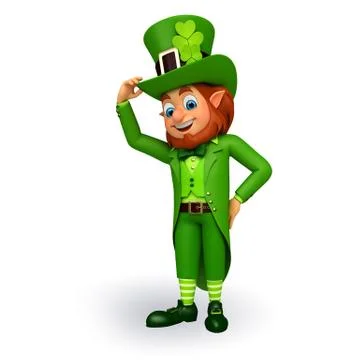 Leprechaun for st patrick's day Stock Illustration