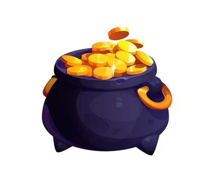 Leprechaun vector pot of gold for St Patricks day Stock Illustration
